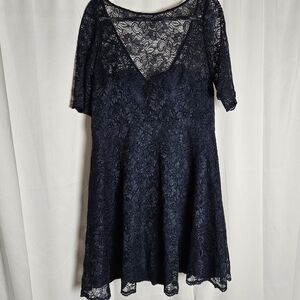 David's Bridal Short Lace Dress Size 14